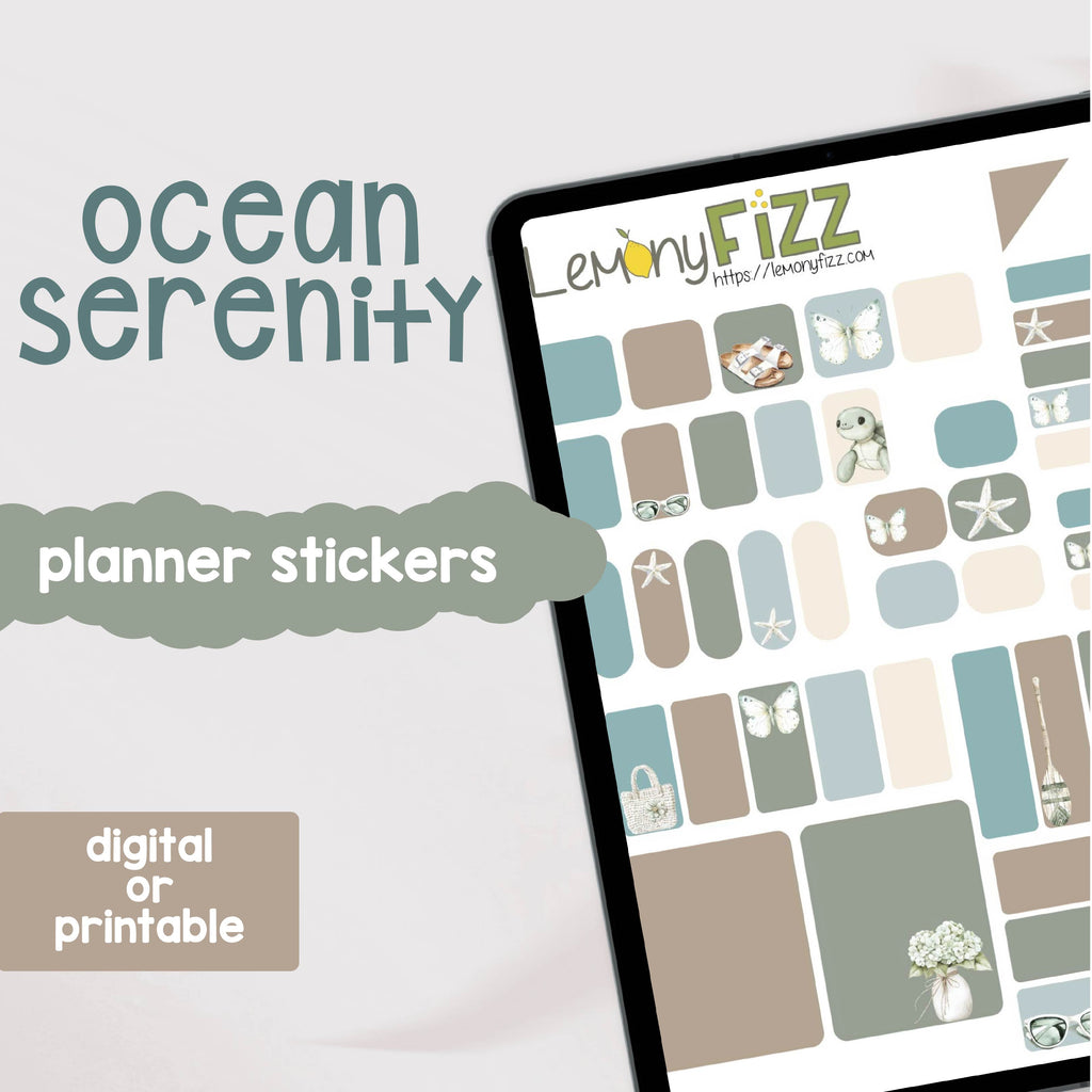 Ocean Serenity - Planner Stickers